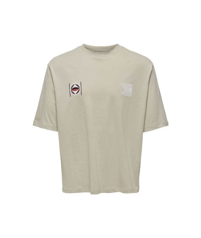 T-shirt Only & Sons Onslenny Ovz Element Beige...