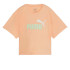 T-shirt Puma Girls Cropped Peach Fizz Enfant