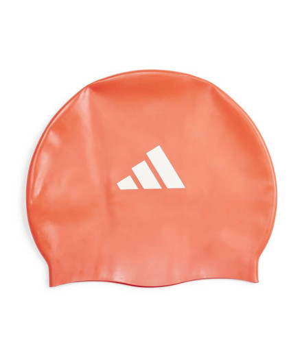 Bonnet de Natation adidas 3 Bandes Enfant Rouge