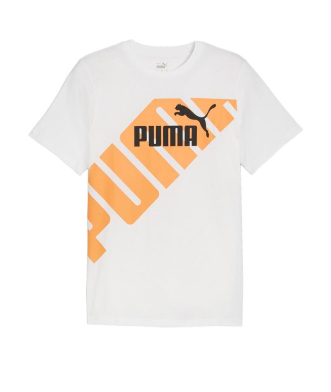 T-shirt Puma Power Graphic Blanc Homme