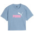 T-shirt Puma Girls Cropped Zen Blue Enfant