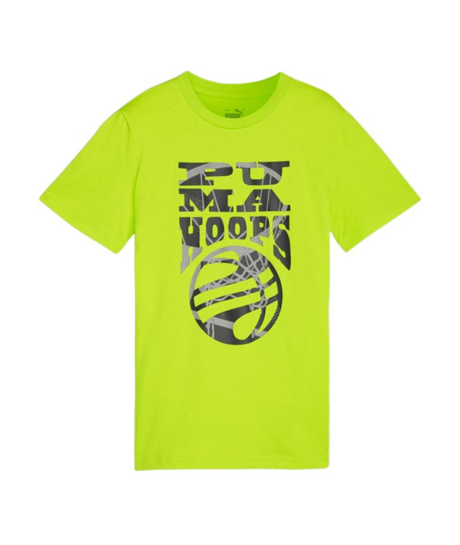 T-shirt Enfant Puma Basketball Blueprint Yellow