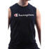 T-shirt Champion Col crêpé sans manches Homme Bleu marine