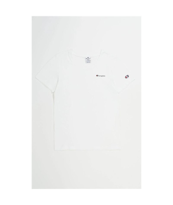 T-shirt Champion Crewneck Femme Blanc