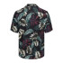 Chemise Only & Sons Coupe Régulière Col Cubain Noir Homme