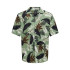 Chemise Only & Sons Regular Fit Cuban Collar Green Homme