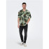 Chemise Only & Sons Regular Fit Cuban Collar Green Homme