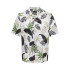 Chemise Only & Sons Coupe Régulière Col Cubain Blanc Homme