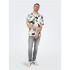 Chemise Only & Sons Coupe Régulière Col Cubain Blanc Homme