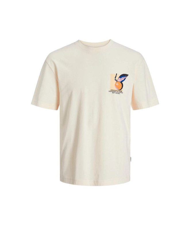 T-shirt Enfant Jack And Jones tampa Back Beige