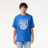T-shirt Lacoste Cols Roules Homme Bleu