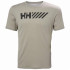 T-shirt par Fitness Helly Hansen Lifa Tech Graphic Homme Brun grisâtre