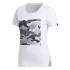 T-shirt adidas Boîte Camo Femme Blanc