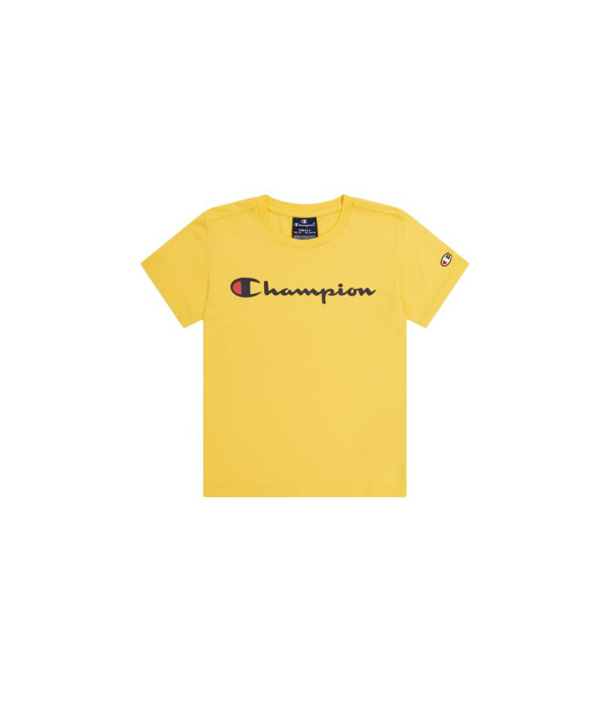 T-shirt Champion Col ras du cou Enfant Jaune