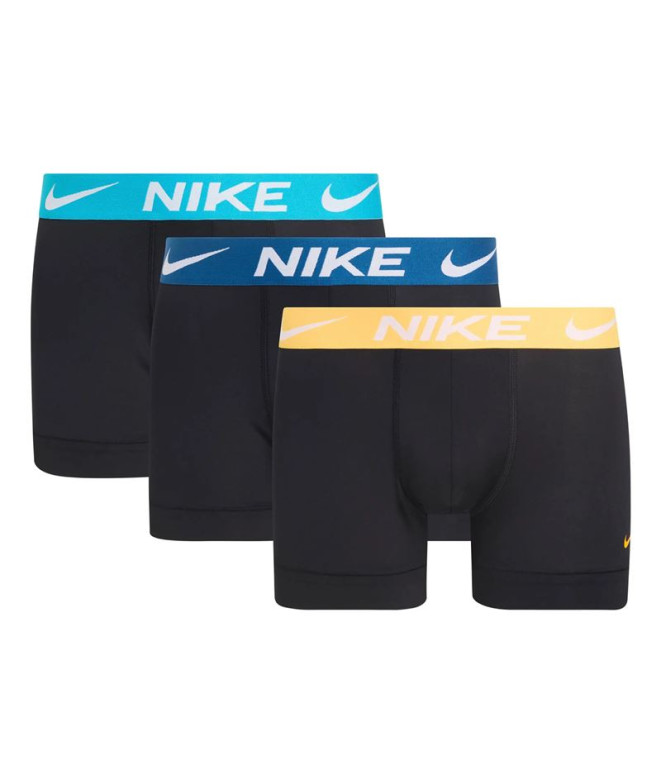 Slip Nike Homme Tronc 3Pk Noir/Jaune/Bleu