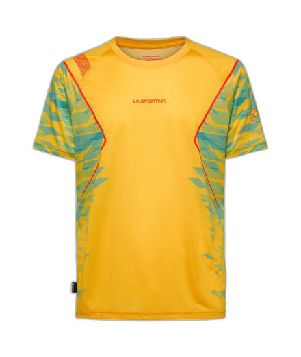 T-shirt de Trail La Sportiva Pacer Homme Jaune/Bleu