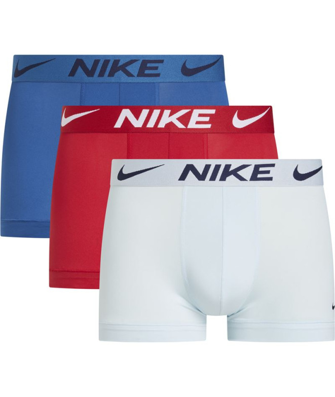 Slip Nike Homme Tronc 3Pk Bleu/Rouge