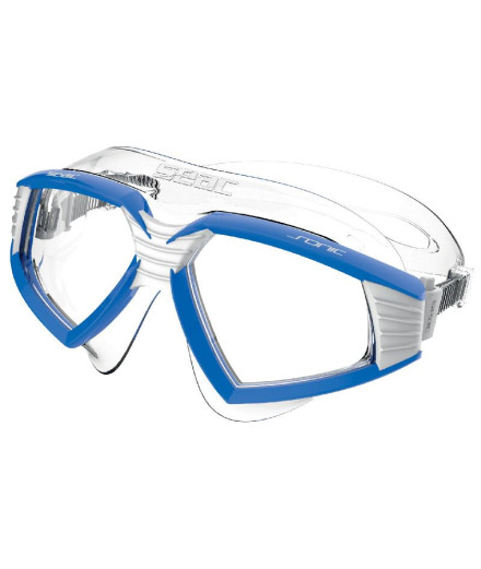 Piscine Lunettes de protection Seac Sonic Blanc/Bleu