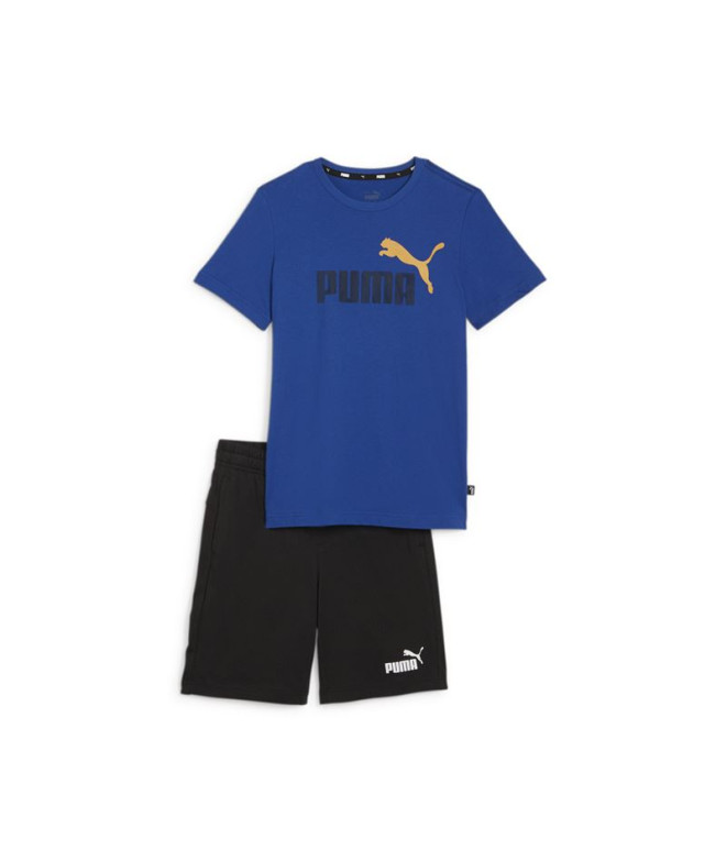 Survêtement Enfant Short Puma Bleu Noir