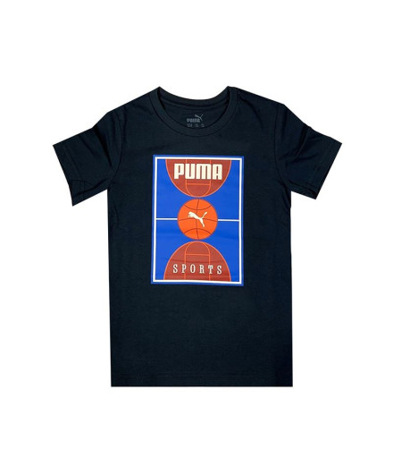 T-shirt Enfant Puma Bppo Basket Blank Ba Dark Blue