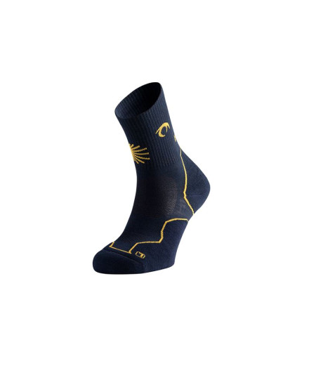 Chaussettes de Lurbel Terre Pèlerin Quatre Bleu Marine/Jaune