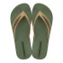 Tongs Ipanema Bossa Soft V Femme Vert/Or