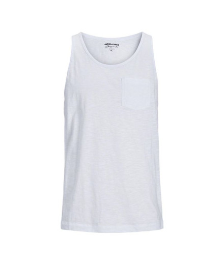 T-shirt Homme Jack And Jones tampa Slub White