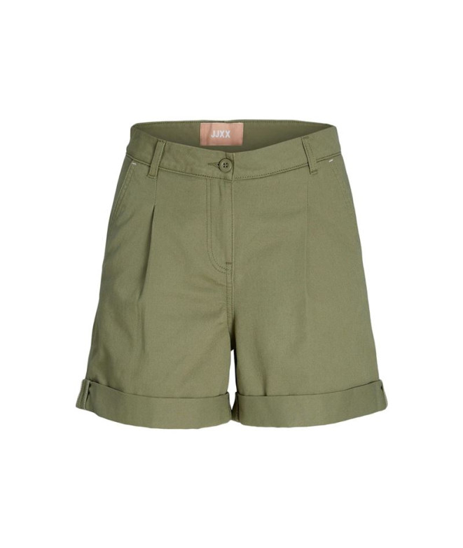 Pantalons Jack & Jones Jxmaddy Rlx Ctn Hw Green