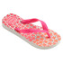 Tongs Havaianas Kids Flores Flux Enfant Blanc/Rose