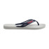 Tongs Havaianas Lumière d'alimentation blanche Femme