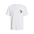 T-shirt Jack & Jones Jortampa Back Ss Crew Neck Mni White