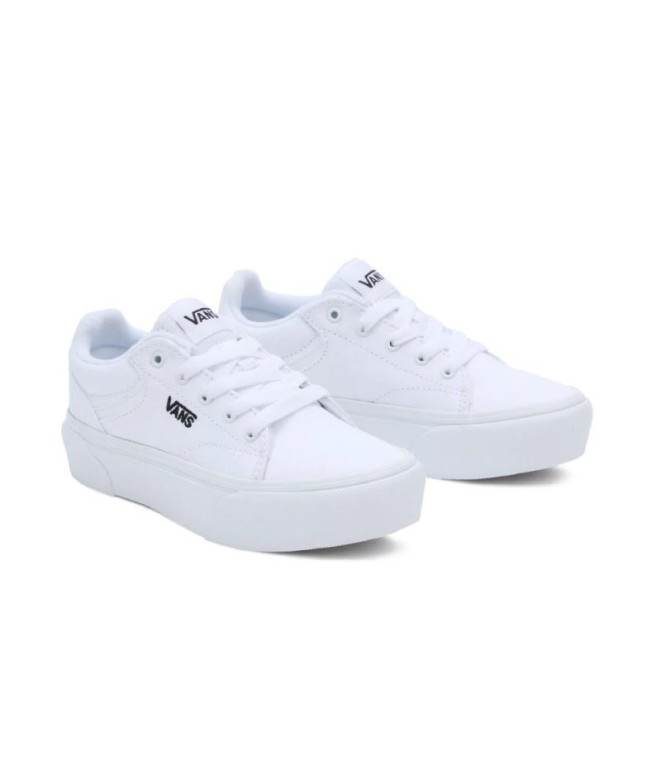 Chaussures Vans Seldan Platform Cnvs Enfant White