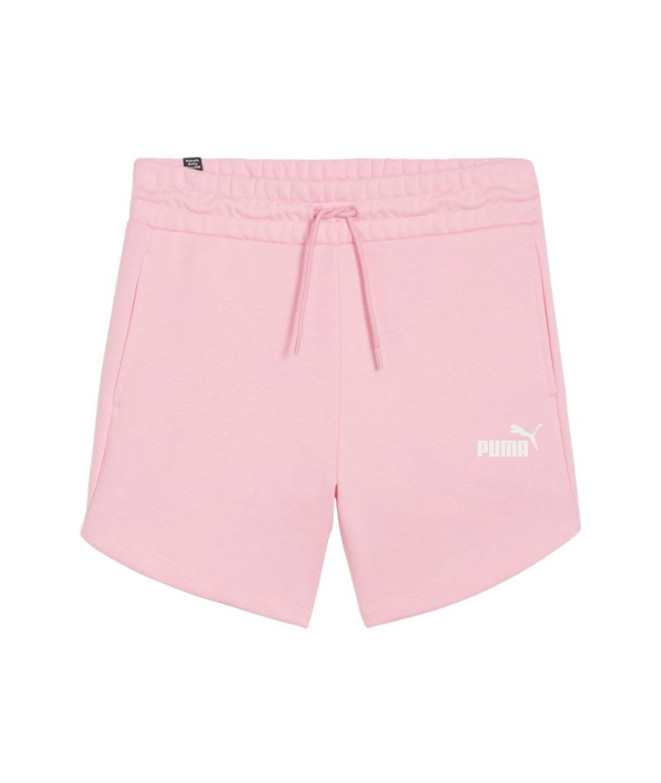 Pantalon Puma Essentials 5" High Waist Pink Femme