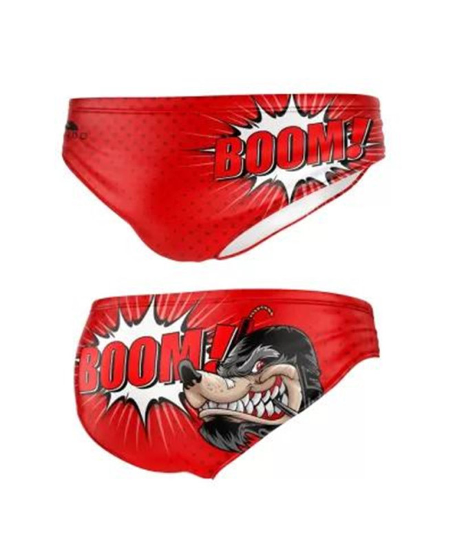 Maillot de bain Turbo Waterpolo Boom Wolf Red