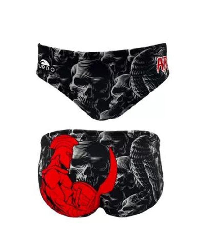 Maillot de bain Turbo Waterpolo Ares Noir