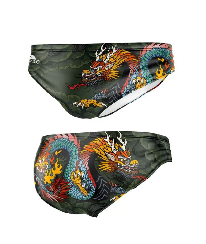 Maillot de bain Turbo Waterpolo Comic-Dragon Noir