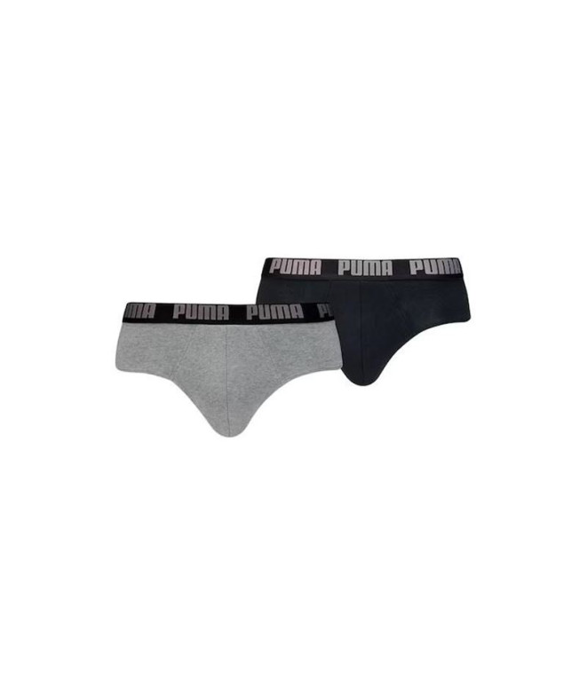 Slip de Puma Everyday 2P Homme Gris/Noir
