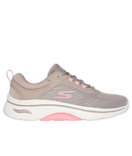 Chaussures Skechers Go Walk Arch Fit 2.0 Femme Beige