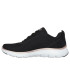 Chaussures Skechers Femme Flex Appeal 5.0 Maille noire/bordures or rose