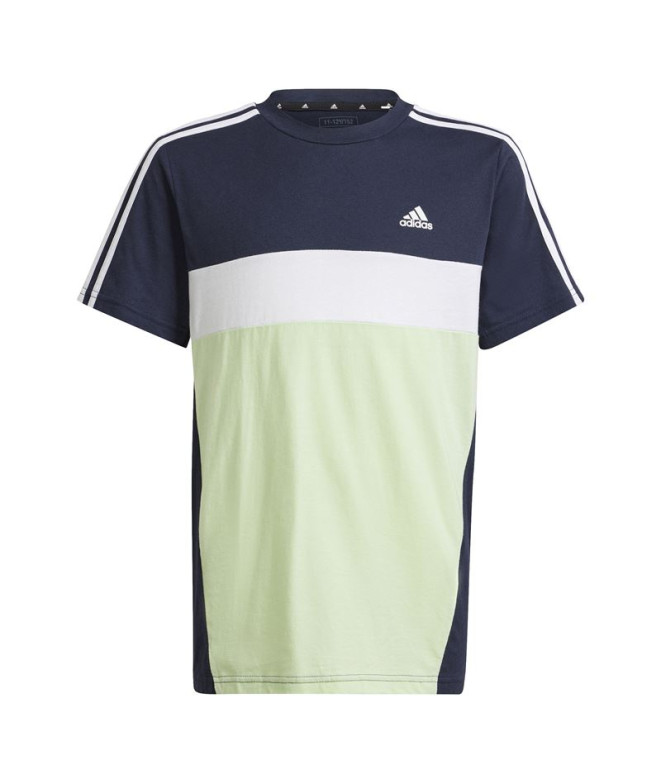 T-shirt adidas 3 Bnadas Enfant Bleu