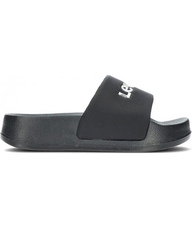 Tongs Levis June S Bold Padded Femme Noir