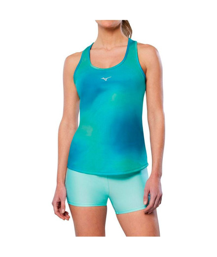 T-shirt by Running Mizuno Impulse Core Graphic Femme Green
