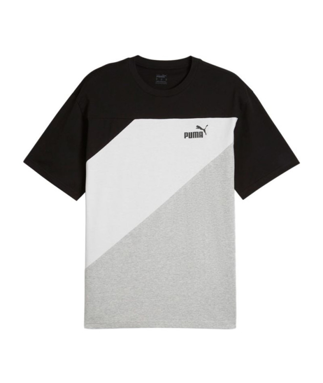 T-shirt Puma POWER Colorbloc Noir Homme