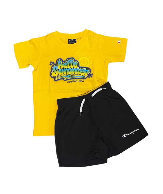 Survêtement Champion Set Enfant Jaune Noir