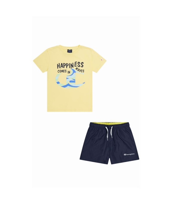 Survêtement Champion Set Enfant Jaune Bleu marine