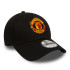 Casquette New Era Manchester United Essential Black 9FORTY