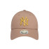 Casquette New Era New York Yankees Metallic 9FORTY Femme Marron