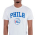 T-shirt New Era Philadelphia 76ers NBA Regular Blanc Homme