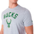 T-shirt New Era NBA Regular Milwaukee Bucks Gris Homme