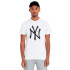 T-shirt New Era MLB Regular New York Yankees Blanc Homme